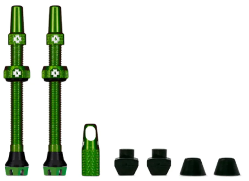 Muc Off Tubeless Valves V2 60mm Green Aluminium